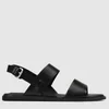Clarks Women's Karsea Strap Leather Flat Sandals - Black - Image 1