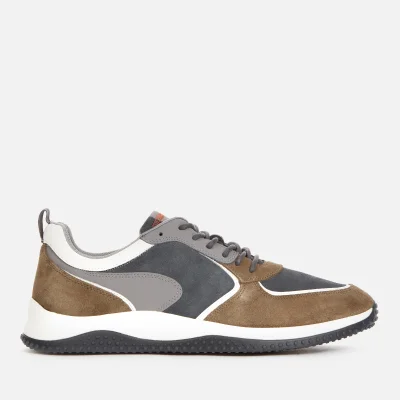 Clarks Men's Puxton Run Running Style Trainers - Olive Combi