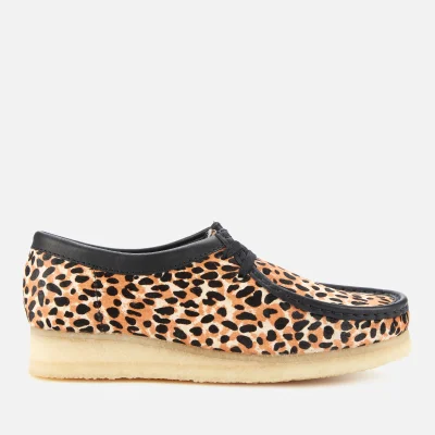 Clarks Original Women's Wallabee Suede Shoes - Leopard