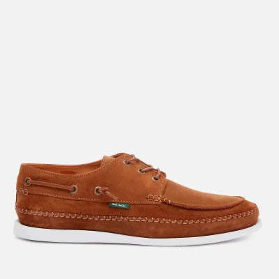 PS Paul Smith Men's Hobbs Suede Boat Shoes - Tan