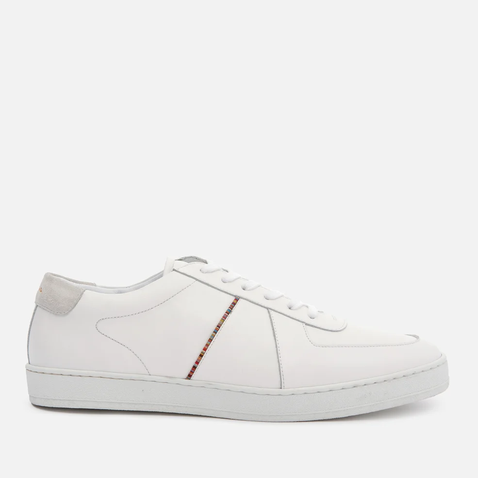 Paul Smith Men's Harkin Leather Cupsole Trainers - White Image 1