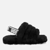 UGG Kids' Fluff Yeah Slide Slippers - Black - Image 1