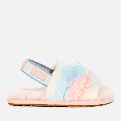 UGG Toddlers' Fluff Yeah Cali Collage Slide Slippers - Pride Stripes