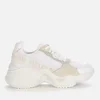Emporio Armani Women's Leather Chunky Running Style Trainers - White - Image 1