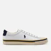 Polo Ralph Lauren Men's Sayer Sustainable Low Top Trainers - White/Newport Navy/Gold - Image 1