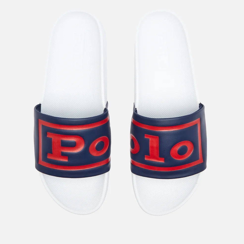 Polo Ralph Lauren Men's Cayson Slide Sandals - Newport Navy/Red/White Image 1