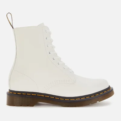 Dr. Martens Women's 1460 Pascal Virginia Leather 8-Eye Boots - Optical White