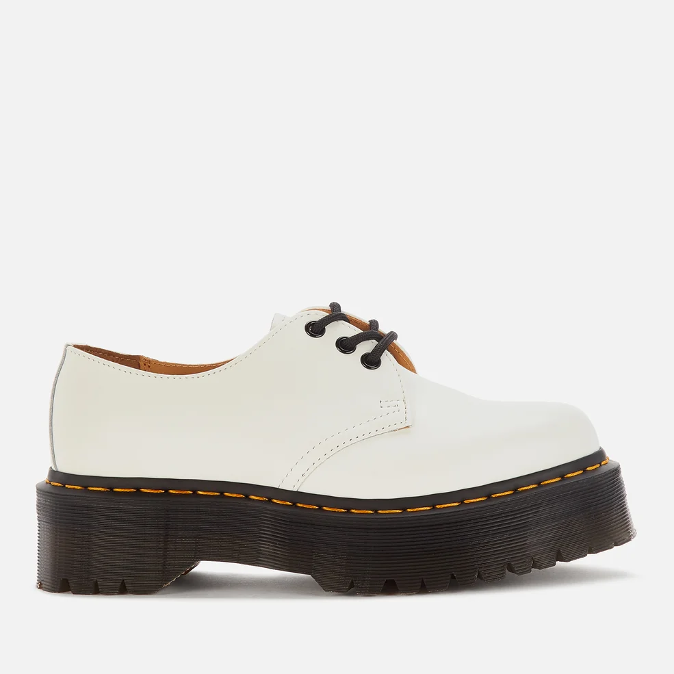 Dr. Martens Women's 1461 Quad Leather 3-Eye Shoes - White Image 1