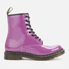 Dr. Martens Women's 1460 Patent Lamper 8-Eye Boots - Bright Purple - Image 1