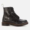 Dr. Martens Women's 1460 Embossed Leather Pascal Boots - Black Zebra - Image 1
