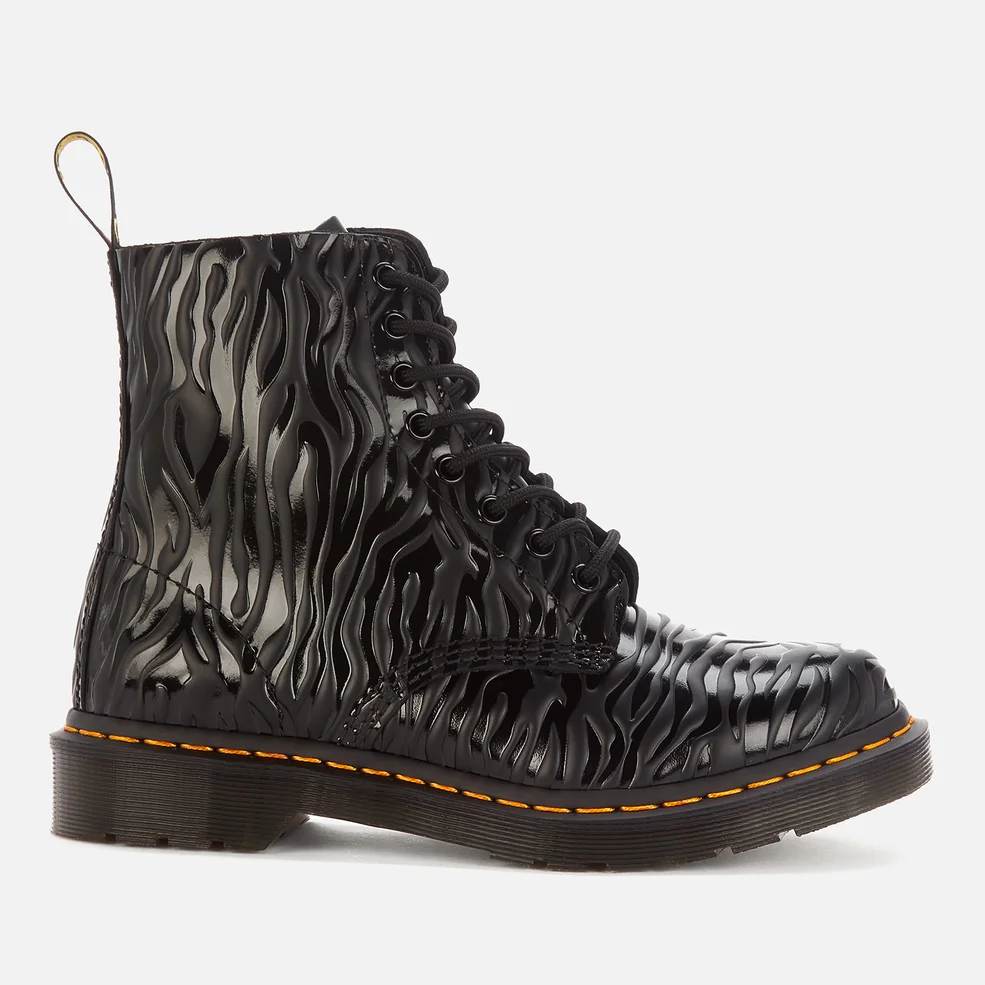 Dr. Martens Women's 1460 Embossed Leather Pascal Boots - Black Zebra Image 1