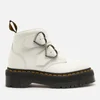 Dr. Martens Women's Devon Heart Leather Ankle Boots - White - Image 1
