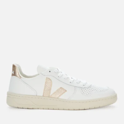 Veja Women's V10 Leather Trainers - Extra White/Platine