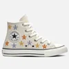 Converse Kids' Chuck Taylor All Star Hi - Top Floral Trainers - Natural Ivory/Egret - Image 1
