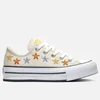 Converse Kids' Chuck Taylor All Star Digital Ox Floral Trainers - Natural Ivory/Egret - Image 1