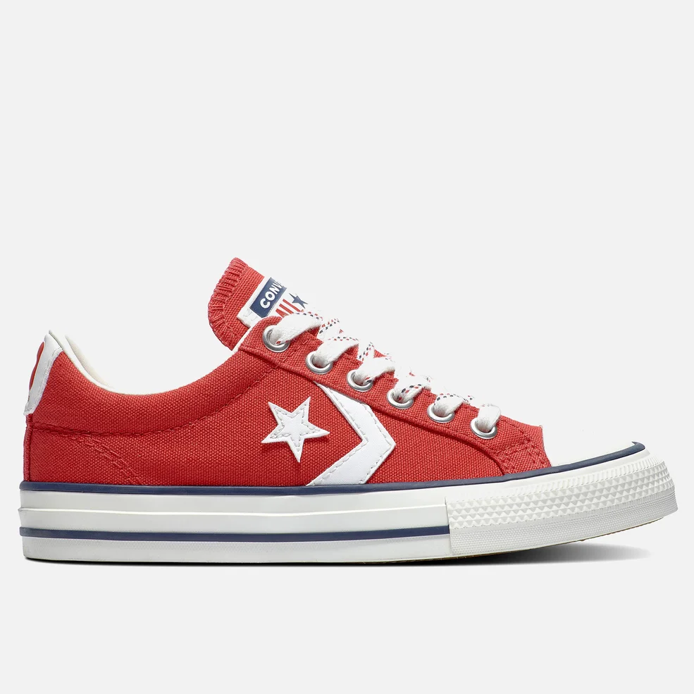 Converse Kids' Star Player Ox Trainers - Enamel Red Image 1