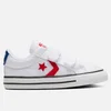 Converse Toddlers' Star Player Ox Velcro Trainers - White/University Red - Image 1