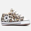 Converse Babies' Chuck Taylor All Star Cribster Animal Print Soft Trainers - Black/Driftwood - Image 1