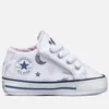 Converse Babies' Chuck Taylor All Star Cribster Soft Trainers - White/Pink/Silver - Image 1