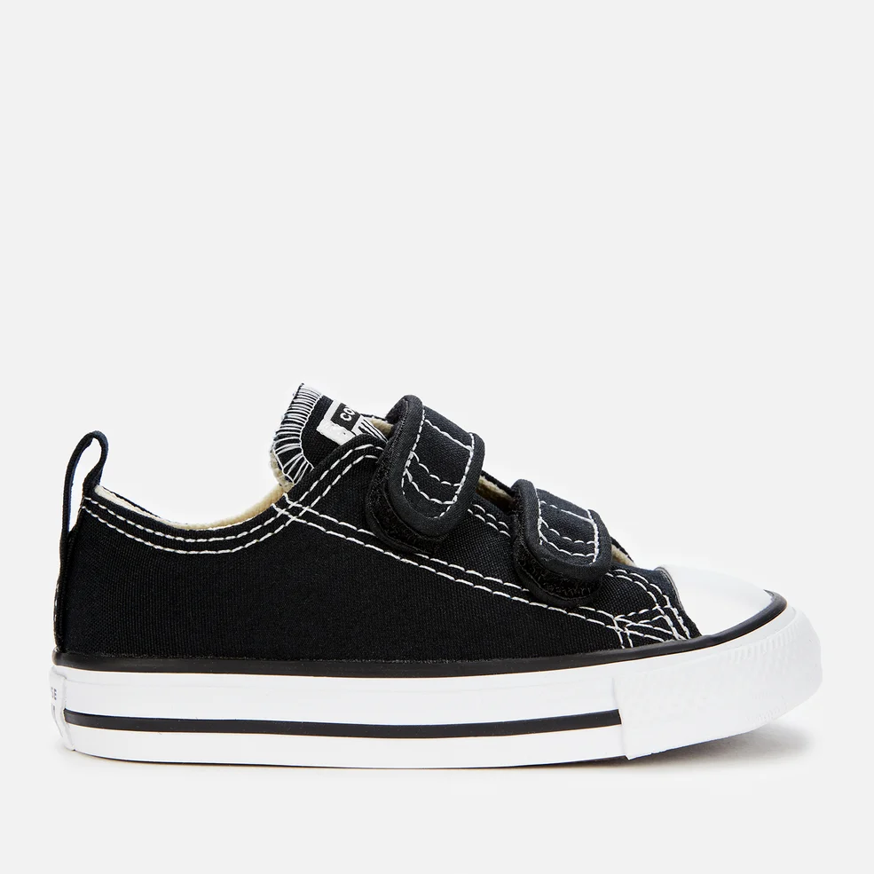 Converse Toddlers' Chuck Taylor All Star Ox Velcro Trainers - Black Image 1