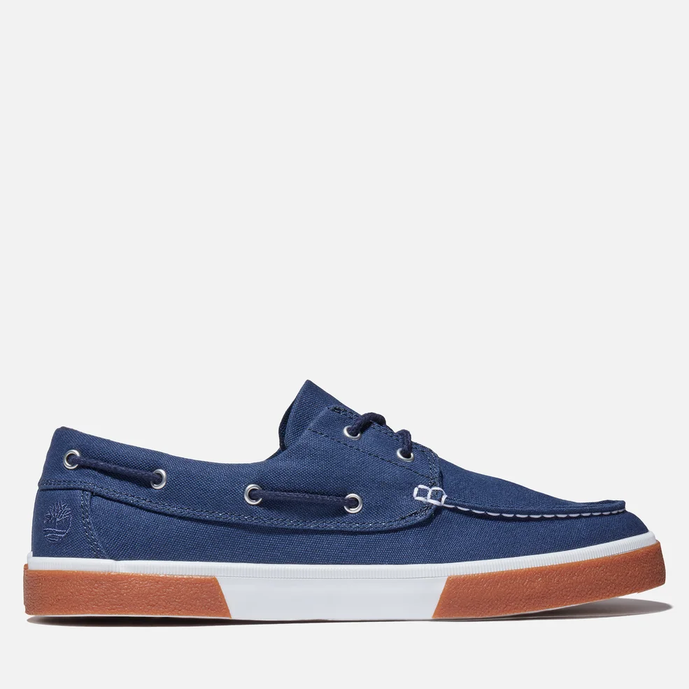 Timberland Men's Union Wharf Canvas Boat Shoes - Navy Image 1