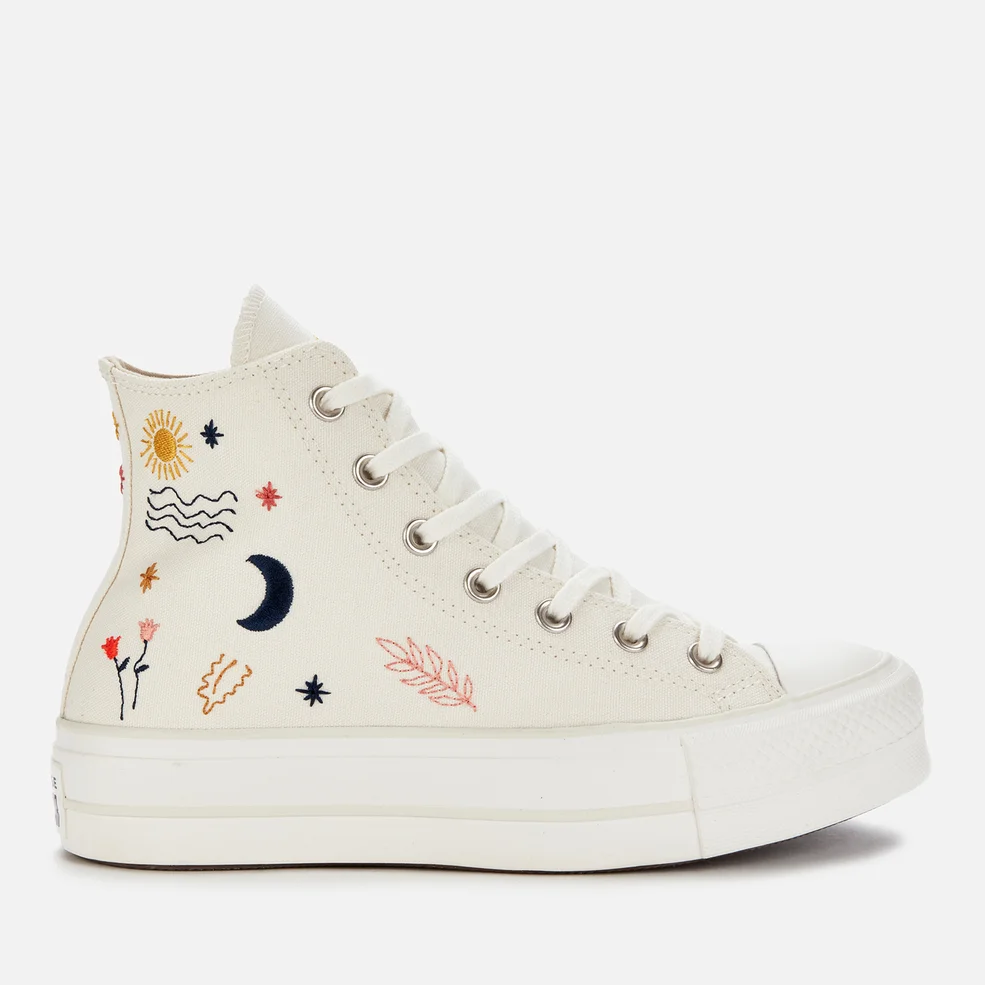 Converse Women's Chuck Taylor All Star It's Ok To Wander Lift Hi-Top Trainers - Egret/Vintage White/Black Image 1