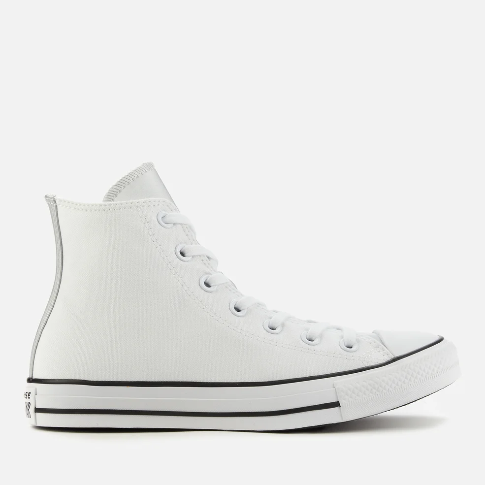 Converse Women's Chuck Taylor All Star Mono Metal Hi-Top Trainers - White/Pure Silver Image 1