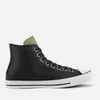 Converse Men's Chuck Taylor All Star Synthetic Leather Hi-Top Trainers - Black/Field Surplus - Image 1