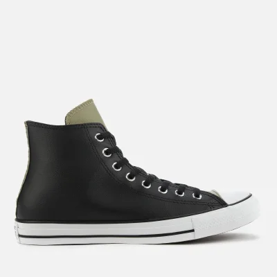 Converse Men's Chuck Taylor All Star Synthetic Leather Hi-Top Trainers - Black/Field Surplus