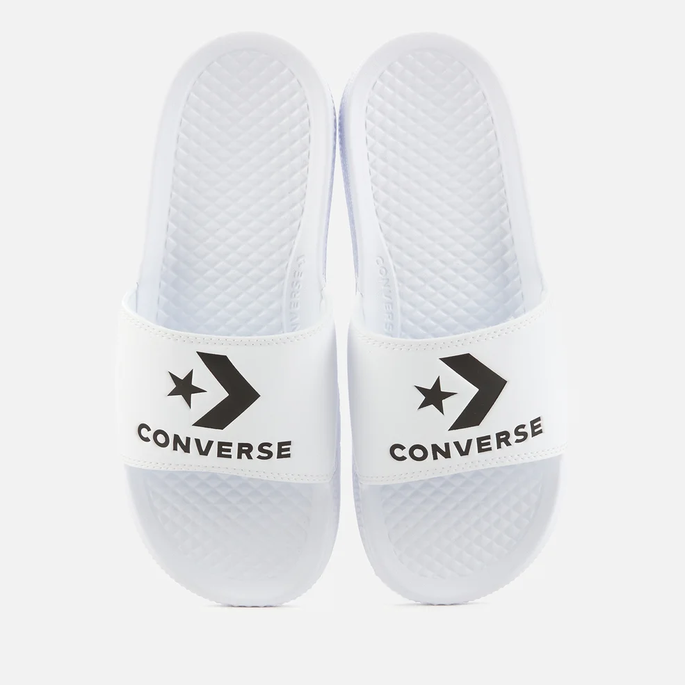 Converse All Star Slide Sandals - White/Black Image 1