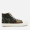 Vans Comfycush Flame Emroidery Sk8 Hi-Top Trainers - Woodland/Marshmallow - Image 1