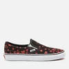 Vans Women's Valentines Hearts Classic Slip-On Trainers - Black/Pink/Red - Image 1