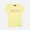 DKNY Girls' Outline Logo T-Shirt - Citrine - Image 1