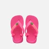 Havaianas Toddlers' Brasil Logo II Flip Flops - Pink Flux - Image 1
