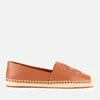 Tory Burch Women's Ines Leather Espadrilles - Tan/Spark Gold - Image 1