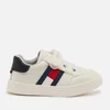 Tommy Hilfiger Toddlers' Low Cut Lace Up Velcro Strap Sneakers - White/Blue/Red - Image 1