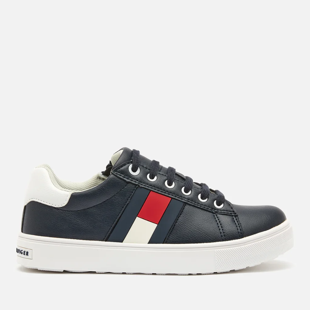 Tommy Hilfiger Kids' Low Cut Lace Up Sneakers - Blue/White Image 1