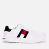 Tommy Hilfiger Boys' Low Top Flag Trainers - White/White/Blue - Image 1