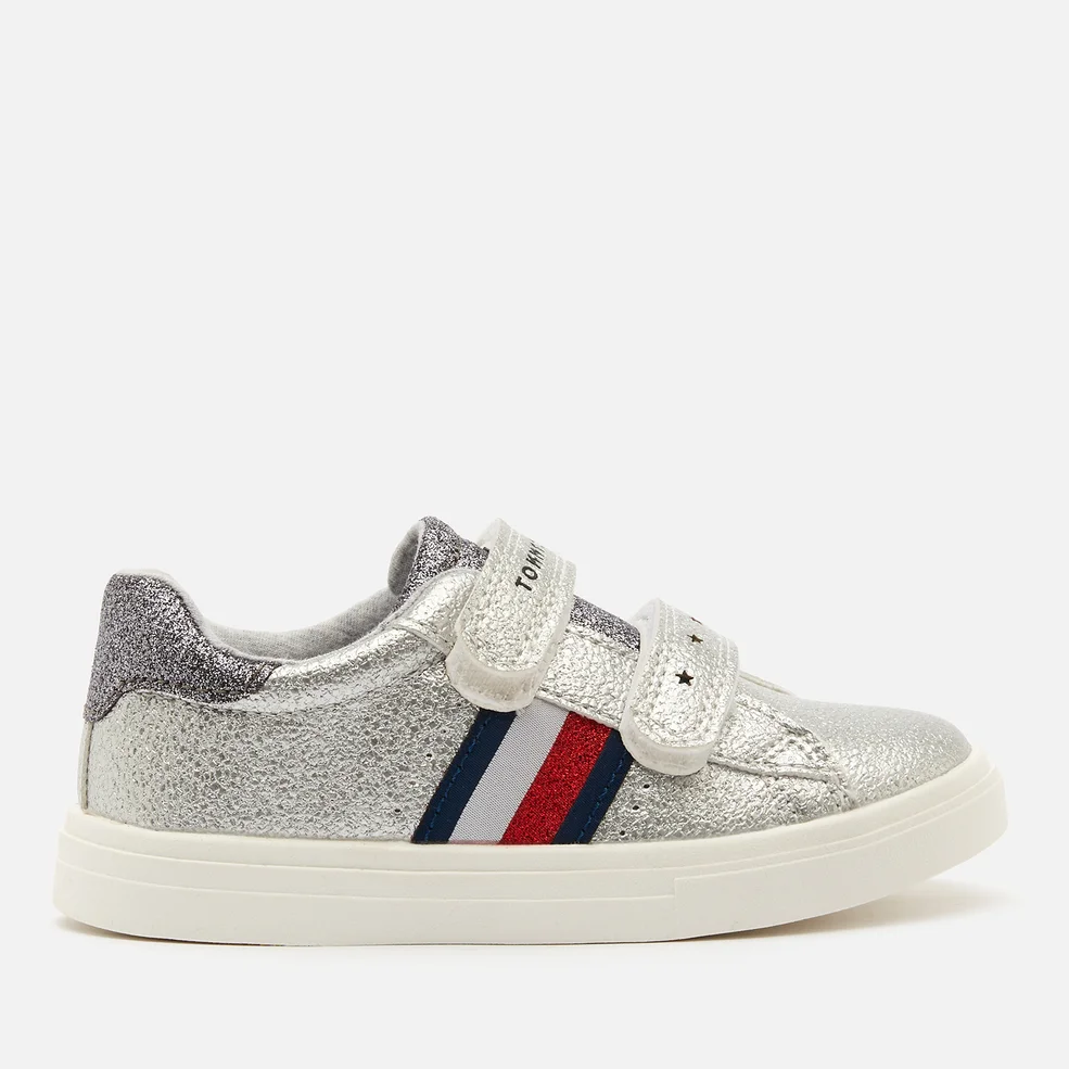 Tommy Hilfiger Toddlers' Low Cut Velcro Sneakers - Laminated Silver Image 1