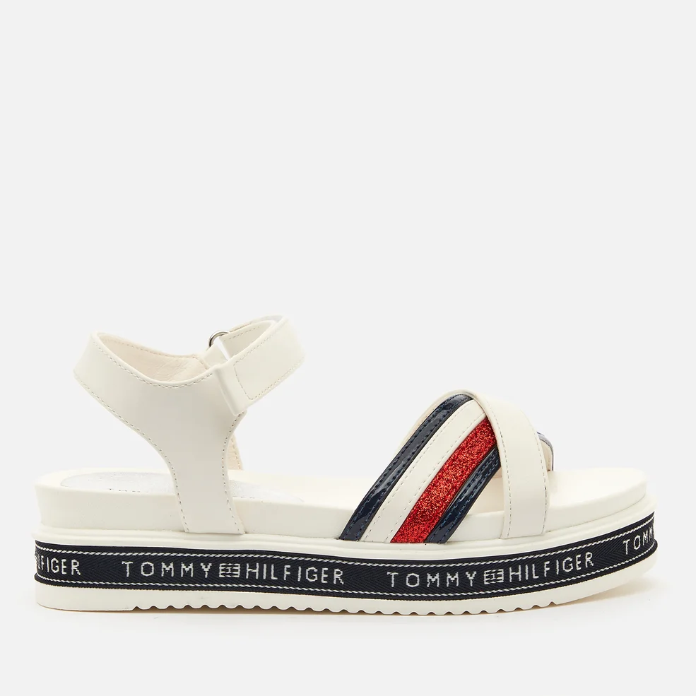 Tommy Hilfiger Girls' Platform Velcro Sandals - White Image 1