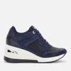 Dune Women's Eilas Running Style Trainers - Navy/Leather - Image 1