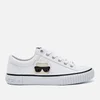 KARL LAGERFELD Women's Kampus Ii Canvas Low Top Trainers - White - Image 1
