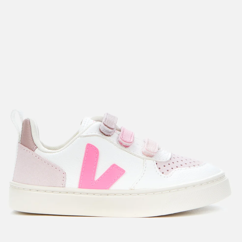Veja Toddlers' V-10 Velcro Trainers - Extra-White Absinthe Multico Image 1