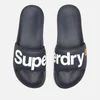 Superdry Men's Classic Pool Slide Sandals - Lauren Navy - Image 1