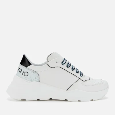 Valentino Men's Leather Running Style Trainers - White/Black