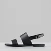 Vagabond Women's Tia Leather Double Strap Sandals - Black - Image 1