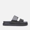 Vagabond Men's Seth Leather Double Strap Sandals - Black - Image 1