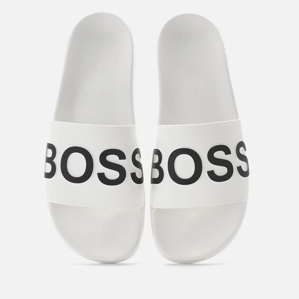 BOSS Men's Bay Slide Sandals - White Image 1