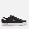 Lacoste Men's Powercourt 0520 1 Leather Court Trainers - Black/White - Image 1