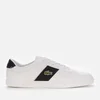 Lacoste Men's Court-Master 3196 Leather Vulcanised Trainers - White/Black - Image 1